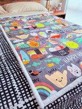Blanket: Happy  Hawaii Gray