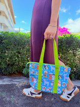 Wide Lunch Bag: Bark Park