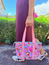 Wide Lunch Bag: Japan Town Taupe