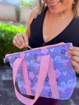 Wide Lunch Bag: Sakura Snow Fairies