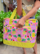 Large Cooler Bag: Papale Pineapple