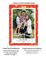 [PREORDER] Holiday Card: Mele Kaliki Shaka Red