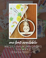[PREORDER] Custom Ornament: Happy Pineapple