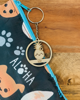 [PREORDER] Custom Keychain: Happy Pineapple
