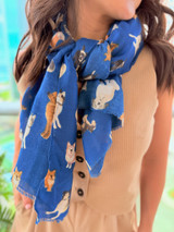 Pup Scarf: Blue