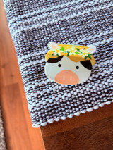 Hair Clip: Cow