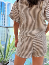 Striped Shorts: B/W (B118)
