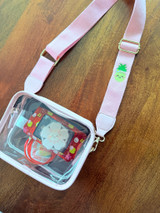 Clear Stadium Bag: Pink Pineapple