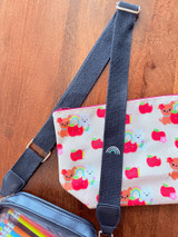 Clear Stadium Bag: Black Rainbow