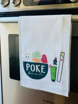 Dish Towel: Poke Bowl