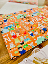 Fabric Countermat:  All Kine Fun