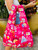 Medium Tote: Japan Town Fuchsia