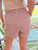 Embroidered Shorts: Taupe Sakura (S4)
