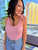 Heart Tie Shoulder Tank: Pink
