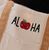 Embroidered Canvas Bag: Aloha Apple (Khaki)
