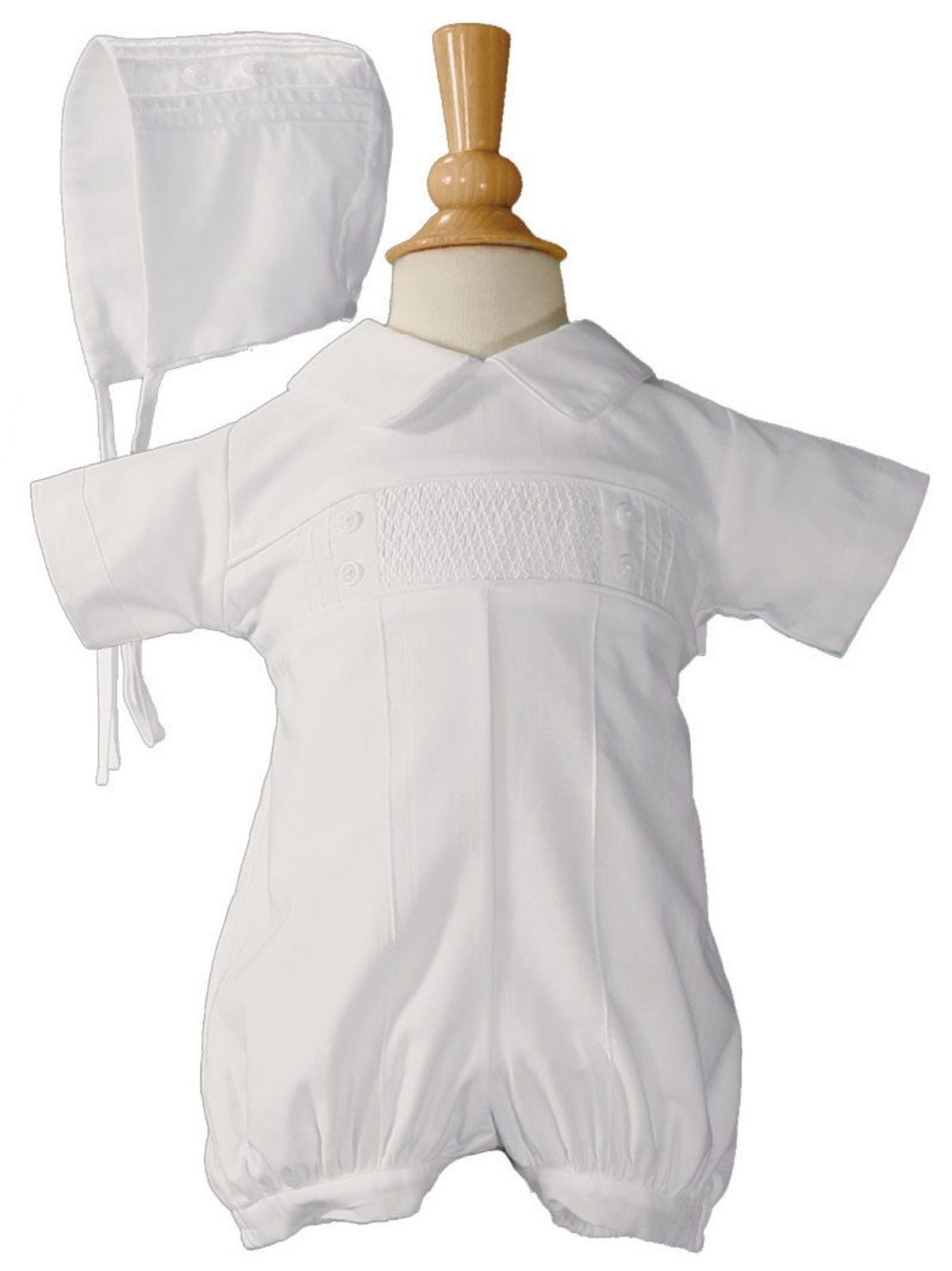 baptism romper for baby boy