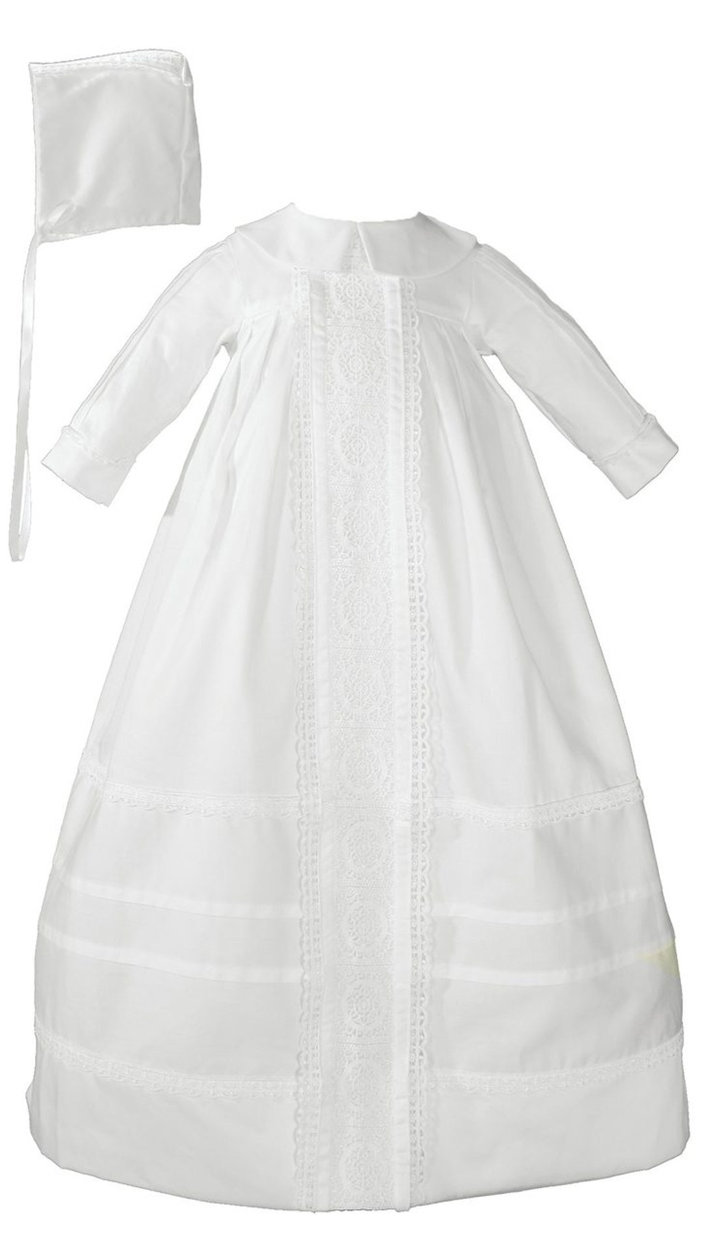 Baby Baptism Gown Spanish Style Baby Christening Dress. Blessing Dress. Unisex  Baptism Gown. Long Sleeves. Ivory Laces. With Matching Bonnet - Etsy Canada