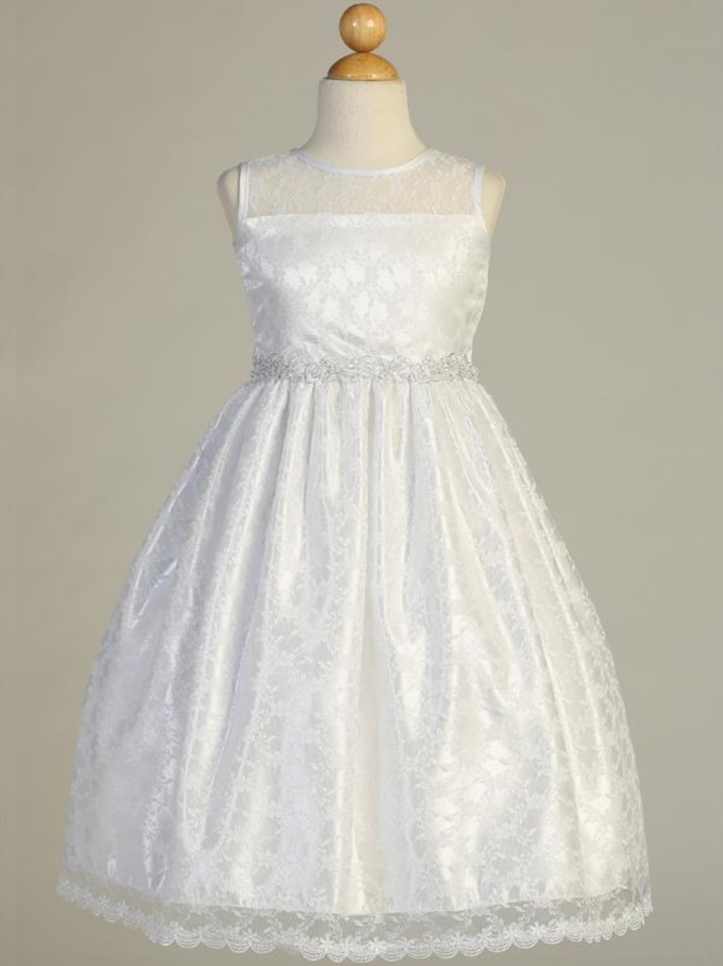 girls white lace dress