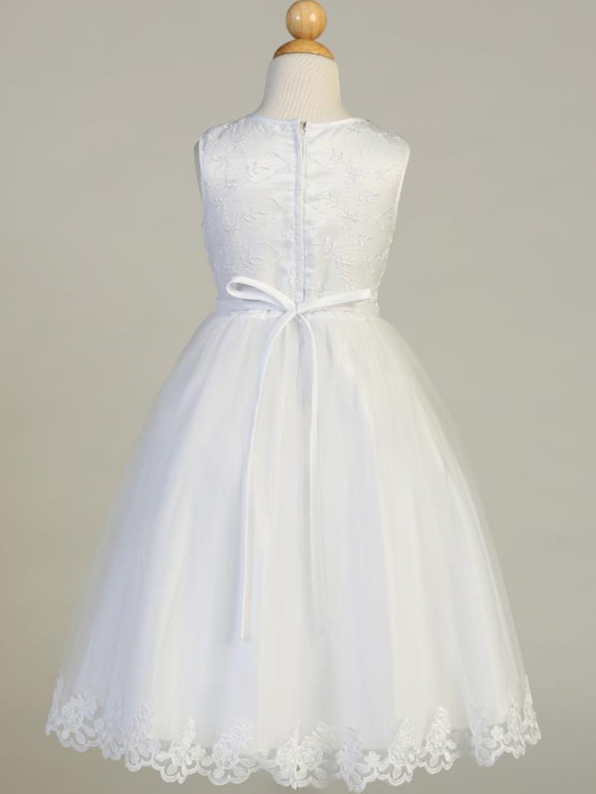 girls white sleeveless dress