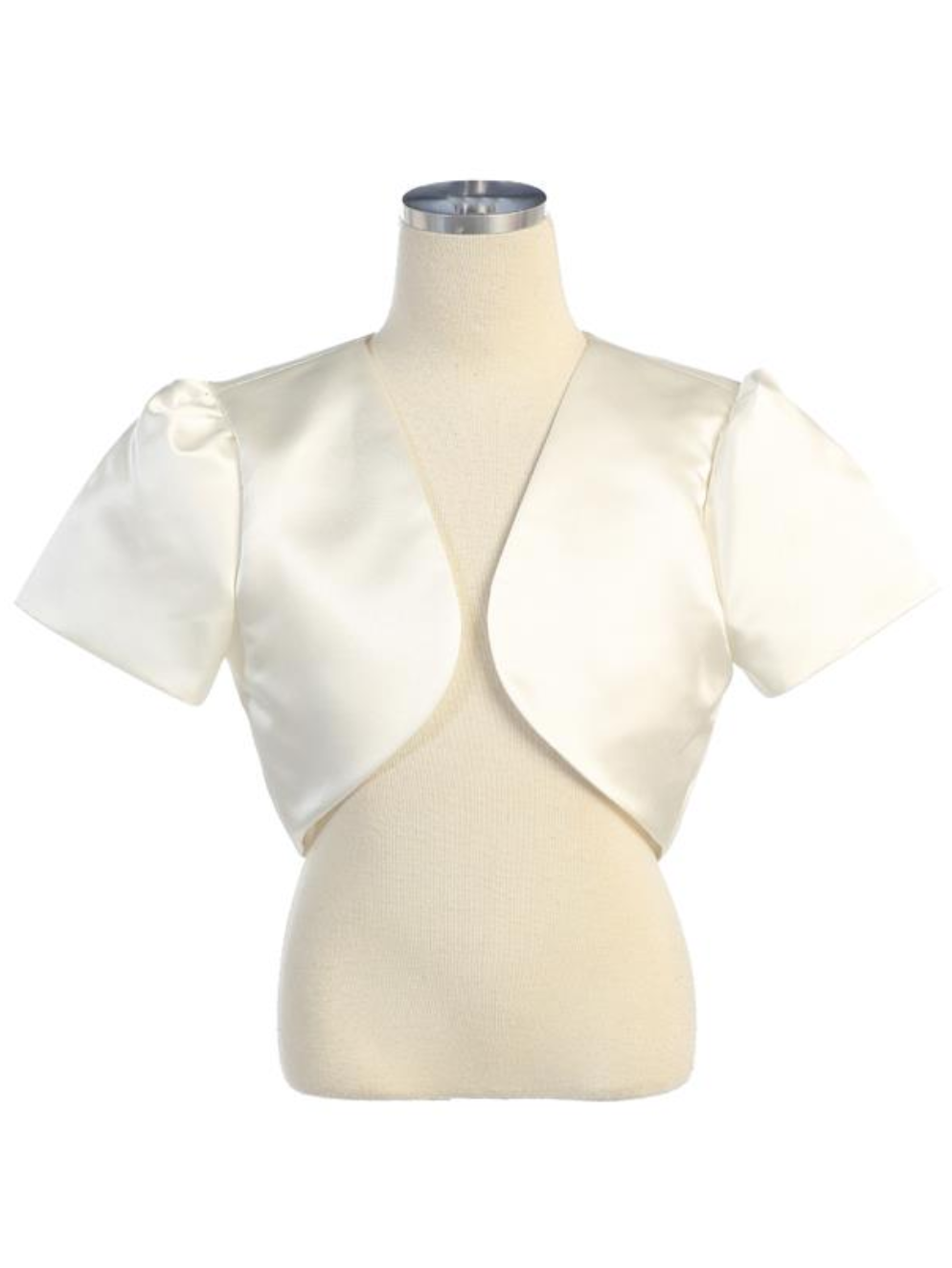 Short Sleeve Satin Bolero