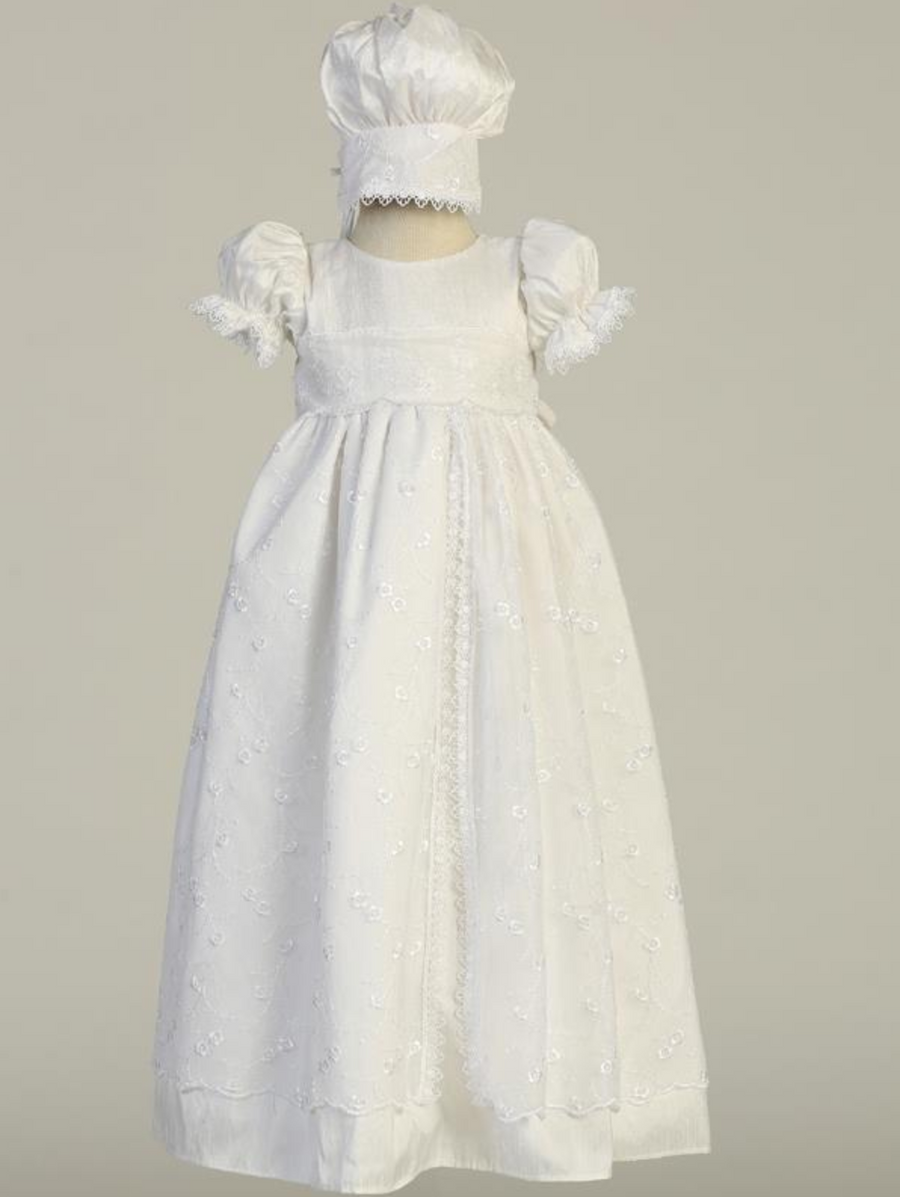 silk baptism gown