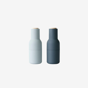 Audo Copenhagen Bottle Grinder Set - Blues with Beech Lid Audo Copenhagen Bottle Grinder Set - Blues with Beech Lid