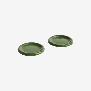 HAY Barro Plate in 18cm Green (Set of Two) HAY Barro Plate in 18cm Green (Set of Two)