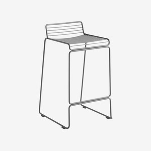 HAY Hee Bar Stool Low 65cm in Asphalt Grey HAY Hee Bar Stool Low 65cm in Asphalt Grey