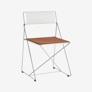 HAY X-Line Indoor Seat Pad in Cognac Leather