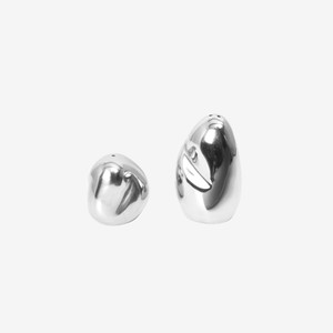 Ferm Living Orevo Salt and Pepper Shakers - Set of 2 in Stainless Steel