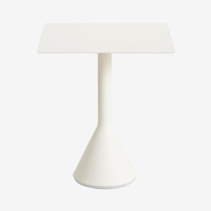 HAY Palissade Cone Table Square in Cream White HAY Palissade Cone Table Square in Cream White