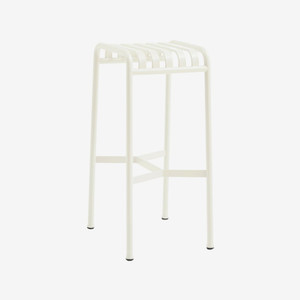 HAY Palissade Bar Stool in Cream White HAY Palissade Bar Stool in Cream White