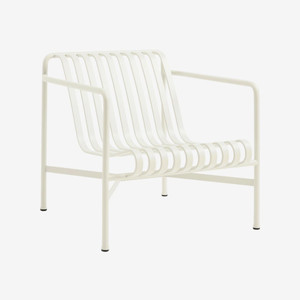 HAY Palissade Lounge Chair Low in Cream White HAY Palissade Lounge Chair Low in Cream White