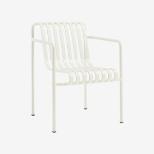 HAY Palissade Dining Armchair in Cream White HAY Palissade Dining Armchair in Cream White