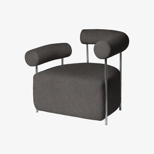Kristina Dam Studio Solitude Lounge Chair in Dark Grey Kristina Dam Studio Solitude Lounge Chair in Dark Grey