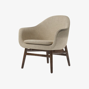 Audo Copenhagen Harbour Lounge Chair in Dark Stained Oak with Boucle 02 Audo Copenhagen Harbour Lounge Chair in Dark Stained Oak with Boucle 02