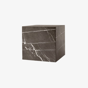Audo Copenhagen Plinth Cubic in Grey Kendzo Marble