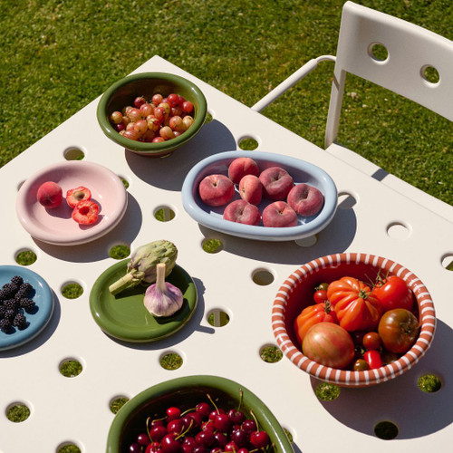HAY Barro Dinnerware Collection on Outdoor Table