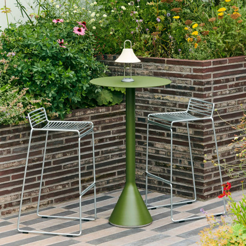 HAY Hee Bar Stool Low 65cm in Hot Galvanised Steel