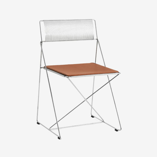 HAY X-Line Indoor Seat Pad in Cognac Leather