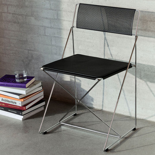 HAY X-Line Indoor Seat Pad in Black Leather