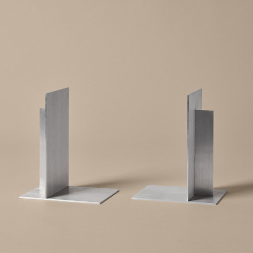 Ferm Living Lager Bookends (Set of Two) in Aluminium