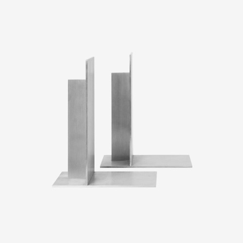 Ferm Living Lager Bookends (Set of Two) in Aluminium