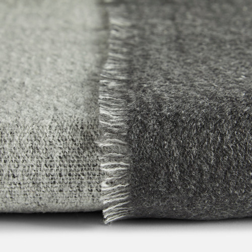WOUD Double Throw in Dark Grey/Light Grey Overlap Detail WOUD Double Throw in Dark Grey/Light Grey Overlap Detail