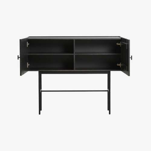 WOUD Array Sideboard in Black 120 cm Open