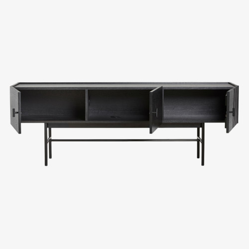 WOUD Array Low Sideboard 150cm in Black Open