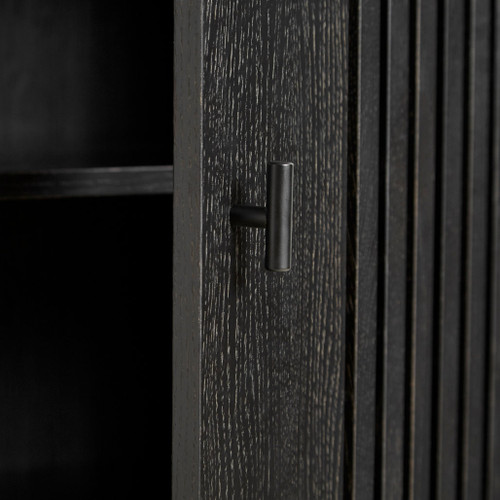 WOUD Array Highboard 80cm in Black Door Detail