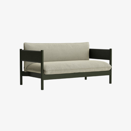 HAY Arbour Club Sofa in Bottle Green Beech with Re-Wool 408 (Kvadrat)