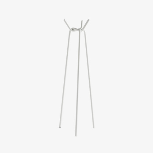 HAY Knit Free-Standing Coat Rack in White Powder Coated Steel