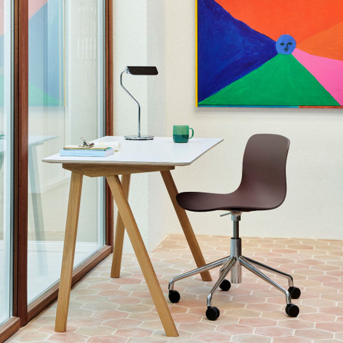 HAY Apex Table Lamp in Iron Black on Desk